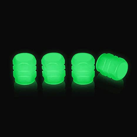 Fluorescent Valve Caps for Cars & Motorcycles