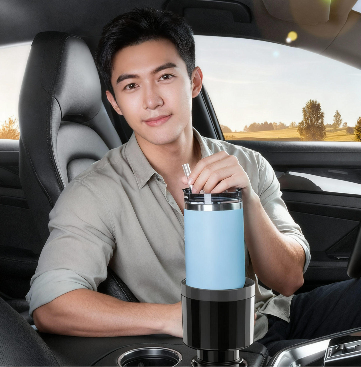 Car Cup Holder Expander for Larger Bottles